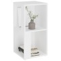Pensile Angolare Bianco 33x33x67 cm in Legno Multistrato