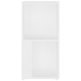 Pensile Angolare Bianco 33x33x67 cm in Legno Multistrato