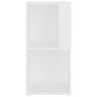 Pensile Angolare Bianco 33x33x67 cm in Legno Multistrato