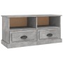 Mobile Porta TV Grigio Cemento 93x35,5x45cm Legno Multistrato