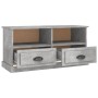 Mobile Porta TV Grigio Cemento 93x35,5x45cm Legno Multistrato