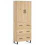 Credenza Rovere Sonoma 69,5x34x180 cm in Legno Multistrato