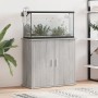 Supporto Acquario 81x36x73cm in Legno Multistrato Grigio Sonoma