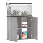 Supporto Acquario 81x36x73cm in Legno Multistrato Grigio Sonoma