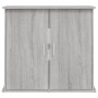 Supporto Acquario 81x36x73cm in Legno Multistrato Grigio Sonoma