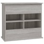 Supporto Acquario 81x36x73cm in Legno Multistrato Grigio Sonoma