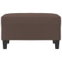 Poggiapiedi Marrone 70x55x41 cm in Similpelle