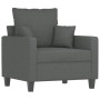 Poltrona Grigio Scuro 60 cm in Tessuto