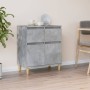 Credenza Grigio Cemento 60x35x70 cm in Legno Multistrato