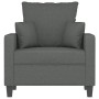 Poltrona Grigio Scuro 60 cm in Tessuto