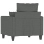 Poltrona Grigio Scuro 60 cm in Tessuto