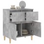 Credenza Grigio Cemento 60x35x70 cm in Legno Multistrato