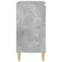 Credenza Grigio Cemento 60x35x70 cm in Legno Multistrato