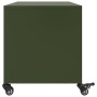 Mobile TV Verde Oliva 68x39x43,5cm in Acciaio Laminato a Freddo