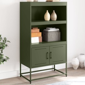 Credenza Verde Oliva 68,5x38,5x123,5 cm in Acciaio