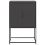 Credenza Nera 68,5x38,5x107 cm in Acciaio