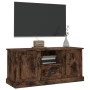 Mobile TV Rovere Fumo 100x35,5x45 cm in Legno Multistrato