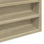 Armadietto Vetrina Rovere Sonoma 100x8,5x75cm Legno Multistrato