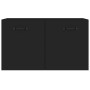 Armadietto a Muro Nero 60x36,5x35 cm in Legno Multistrato