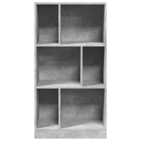 Libreria Grigio Cemento 57x28,5x107,5 cm in Legno Multistrato