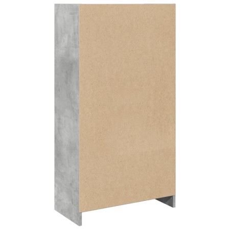 Libreria Grigio Cemento 57x28,5x107,5 cm in Legno Multistrato