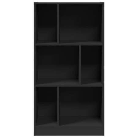 Libreria Nera 57x28,5x107,5 cm in Legno Multistrato