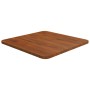 Piano Tavolo Quadrato Marrone Scuro 40x40x1,5cm Rovere Trattato