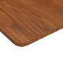 Piano Tavolo Quadrato Marrone Scuro 40x40x1,5cm Rovere Trattato