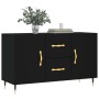 Credenza Nera 100x36x60 cm in Legno Multistrato