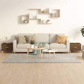 Tavolini Salotto 2 pz Rovere Marrone 50x50x40 Legno Multistrato