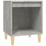 Comodini 2 pz Grigio Cemento 40x35x50 cm