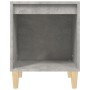 Comodini 2 pz Grigio Cemento 40x35x50 cm