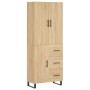 Credenza Rovere Sonoma 69,5x34x180 cm in Legno Multistrato