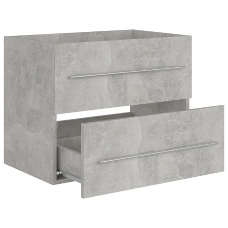 Mobile Lavabo Grigio Cemento 60x38,5x48 cm in Legno Multistrato