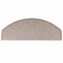 Tappetini per Scale 10 pz 65x24x4 cm Marrone Chiaro