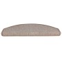 Tappetini per Scale 10 pz 65x24x4 cm Marrone Chiaro