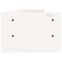 Supporto per Monitor Bianco 100x24x16 cm Legno Massello di Pino