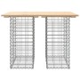 Panca Giardino Design Gabbione 100x70x72 cm Legno Massello Pino