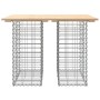 Panca Giardino Design Gabbione 100x70x72 cm Legno Massello Pino