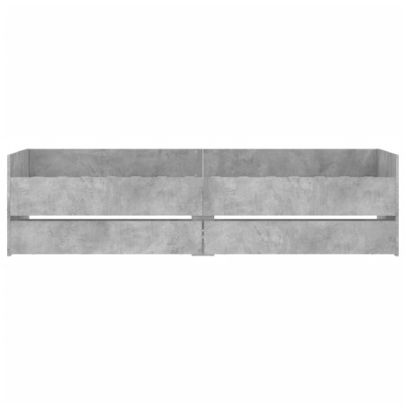 Giroletto con Cassetti Grigio Cemento 90x200 cm