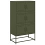 Credenza Verde Oliva 68,5x38,5x123,5 cm in Acciaio