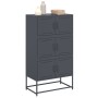 Credenza Antracite 68,5x38,5x123,5 cm in Acciaio