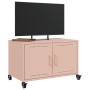 Mobile TV Rosa 68x39x43,5cm in Acciaio Laminato a Freddo