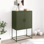 Mobile TV Verde Oliva 68x39x60,5 cm in Acciaio