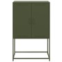 Mobile TV Verde Oliva 68x39x60,5 cm in Acciaio