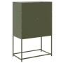 Mobile TV Verde Oliva 68x39x60,5 cm in Acciaio