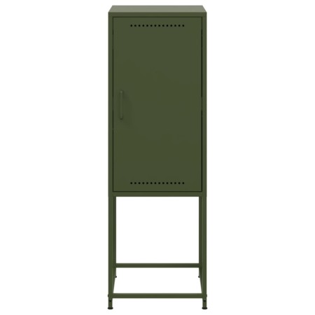 Credenza Verde Oliva 36x39x107 cm in Acciaio