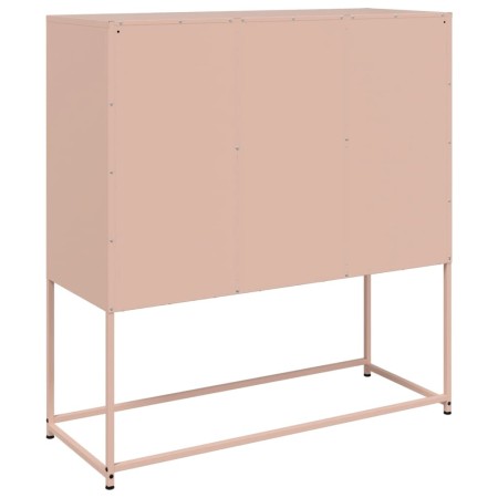 Credenza Rosa 100,5x39x107 cm in Acciaio Laminato a Freddo