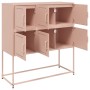 Credenza Rosa 100,5x39x107 cm in Acciaio Laminato a Freddo