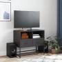 Mobile TV Nero 68x39x60,5 cm in Acciaio